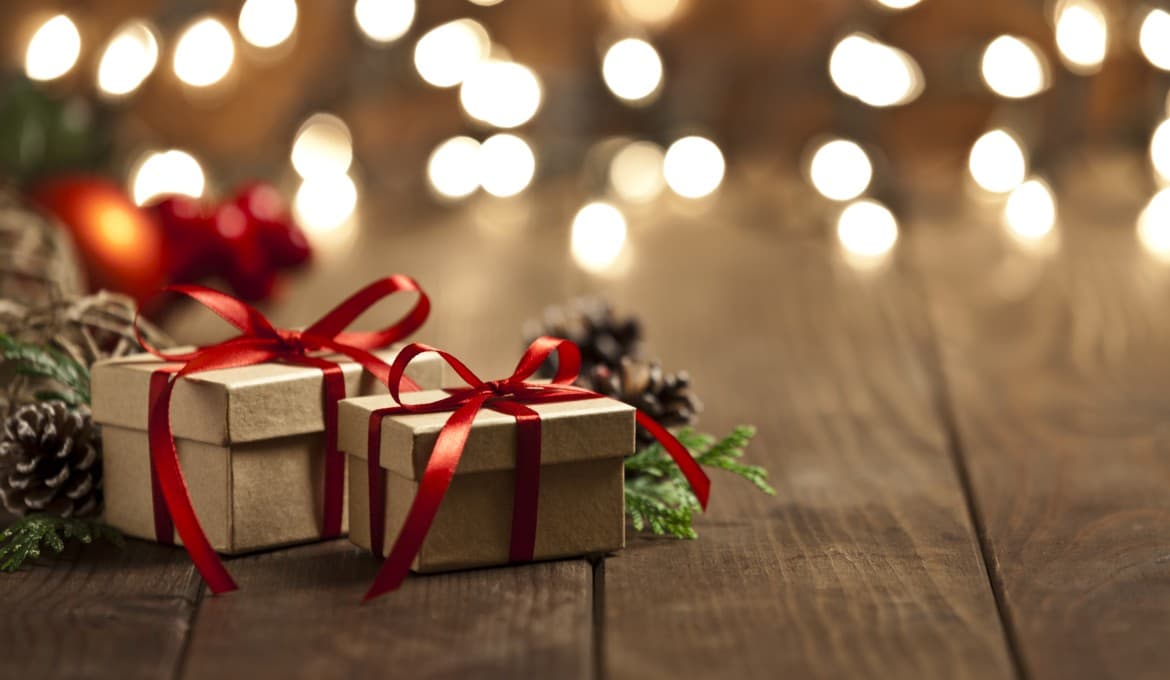 Imagen en stock de regalos de navidad