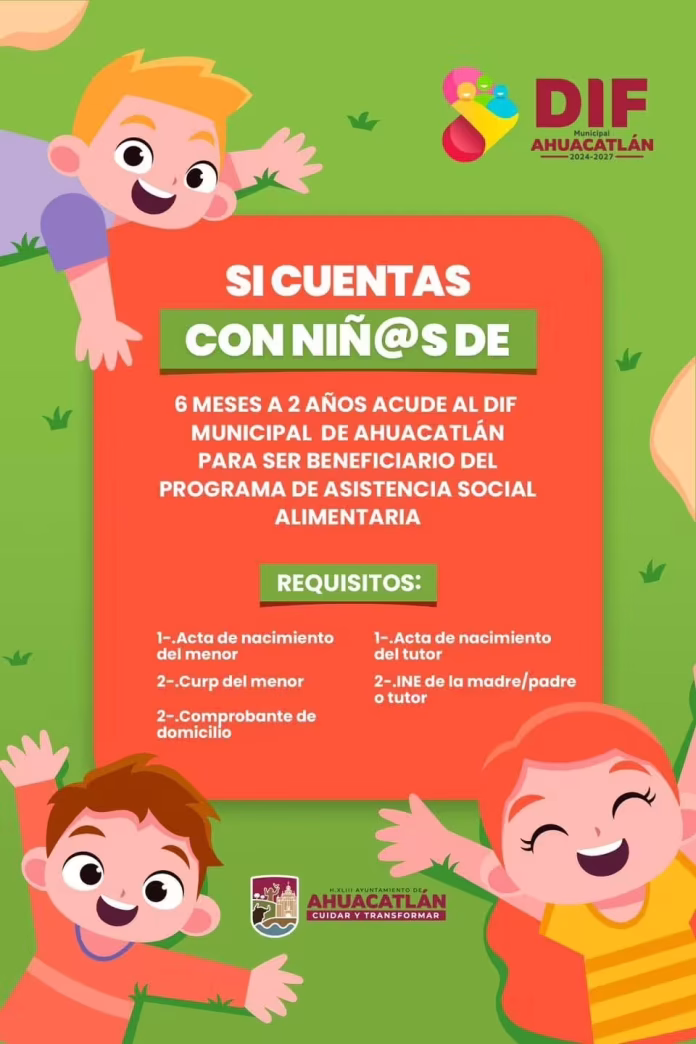 Publicidad del DIF Ahuacatlán
