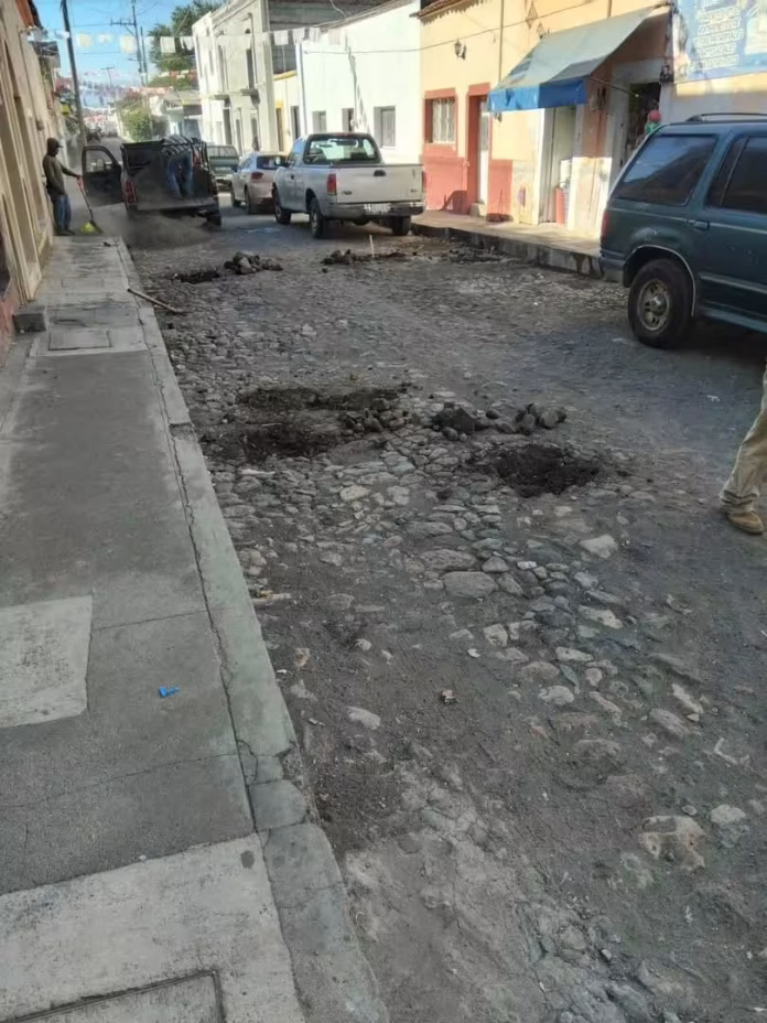 Pozos en la calle