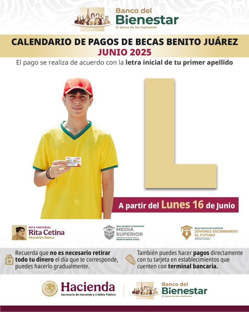 Becas Benito Juárez y Rita Cetina: estos apellidos reciben su pago del 16 al 20 de junio 1 Becas Benito Juárez y Rita Cetina