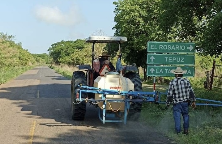 Control de Maleza en Amatlán de Cañas: Mantenimiento que se nota en calles y caminos