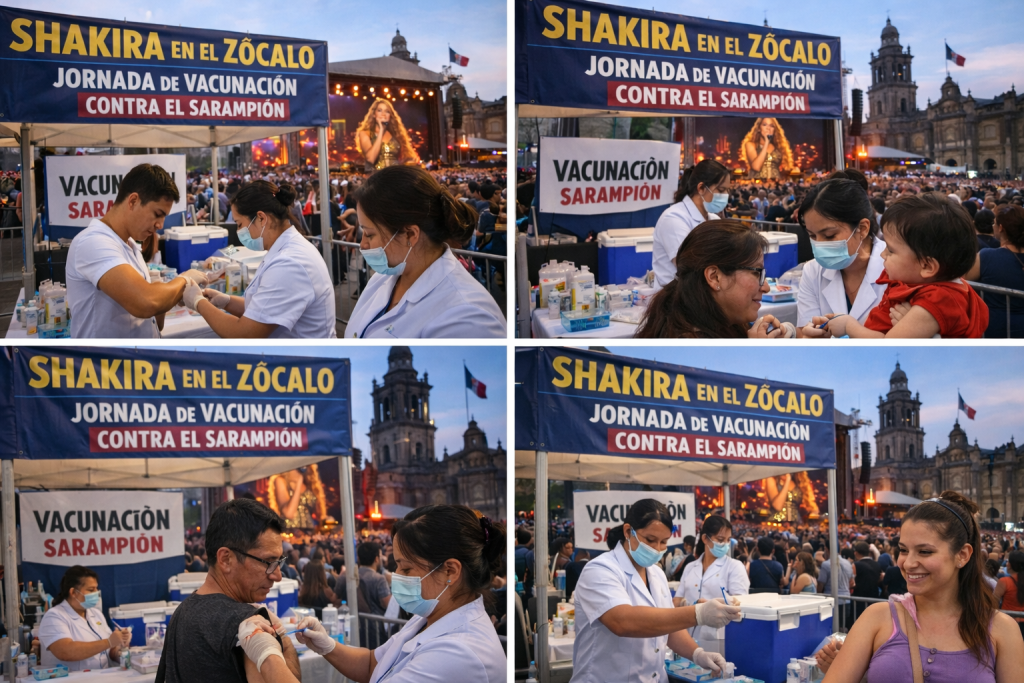 Shakira en el Zócalo: aplicarán vacuna contra el sarampión durante el concierto 1 Shakira en el Zócalo: aplicarán vacuna contra el sarampión durante el concierto
