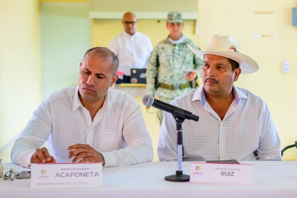 Miguel Ángel Navarro lleva la Mesa de Seguridad a la sierra de Huajicori para fortalecer la presencia institucional