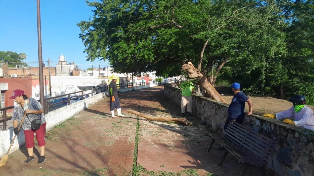 Gobierno de Tuxpan mantiene operativo para liberar vialidades tras las lluvias