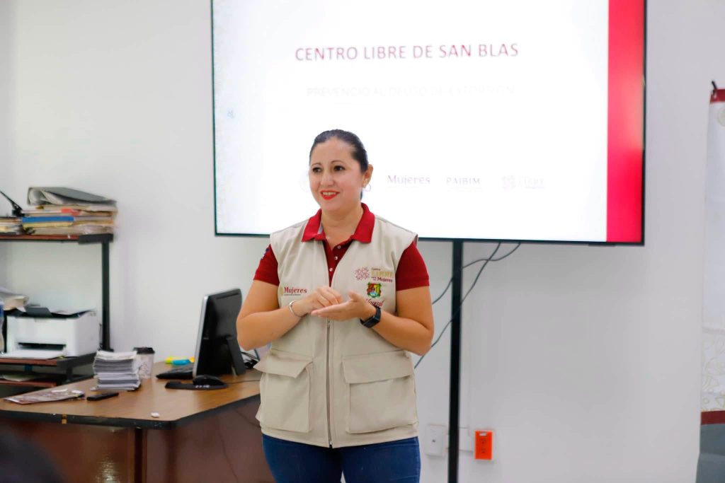 Plática contra la extorsión en San Blas orienta a la ciudadanía sobre cómo actuar ante incidentes de tránsito